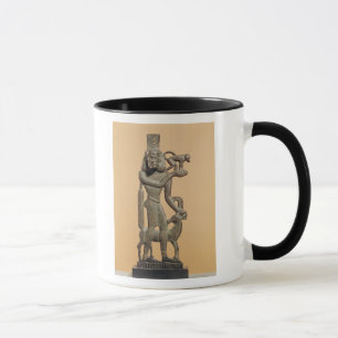 Caneca Figura de um homem que guardara um macaco