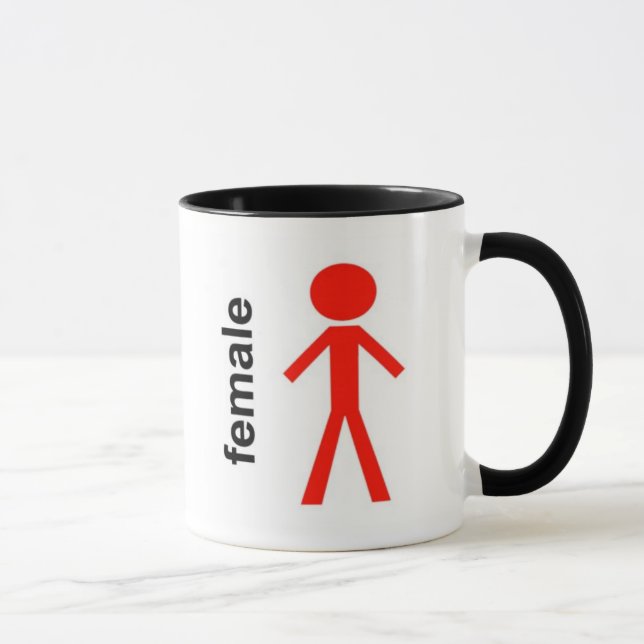 Caneca Figura fêmea da vara (Direita)