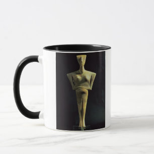 Caneca Figura fêmea de Cycladic, da ilha de Amorgo,