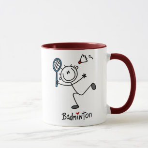 Caneca Figura masculina básica Badminton da vara