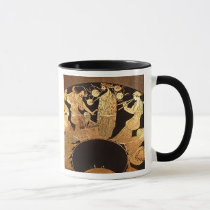 Caneca Figura vermelha kylix do sótão que descreve