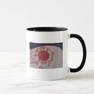 Caneca Figuras e animais em torno de um sol