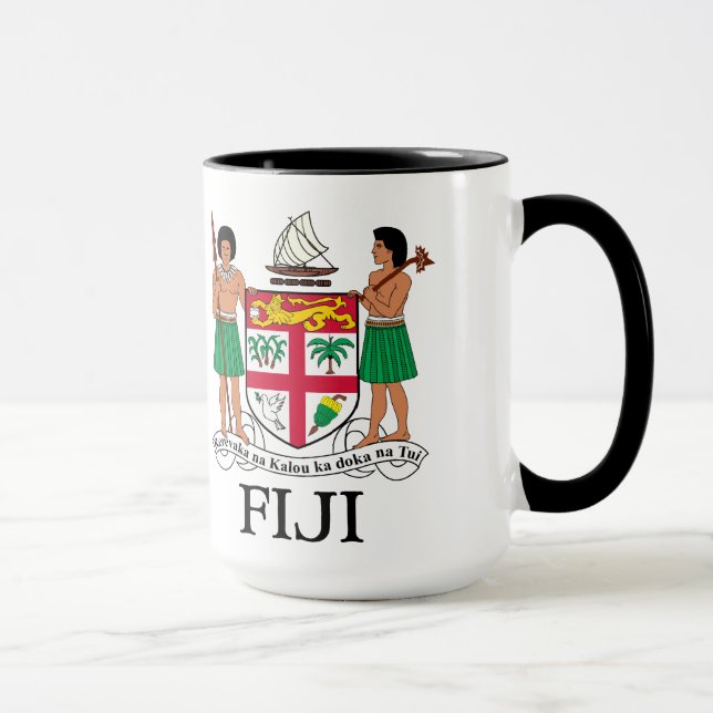 Caneca FIJI - emblema/bandeira/brasão/símbolo (Direita)