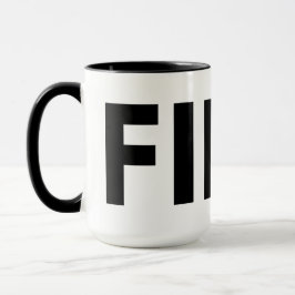 Caneca FIKA Black and White Mug