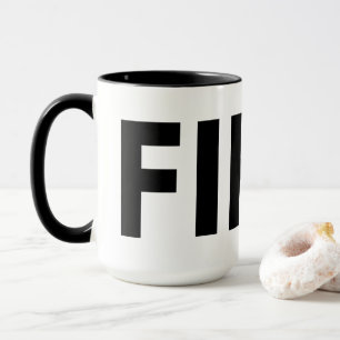 Caneca FIKA Black and White Mug