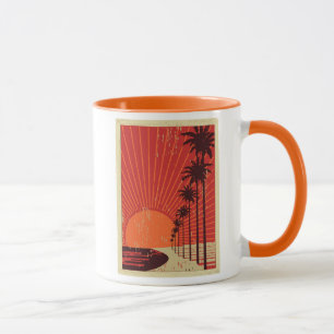 Caneca Fileira da palmeira