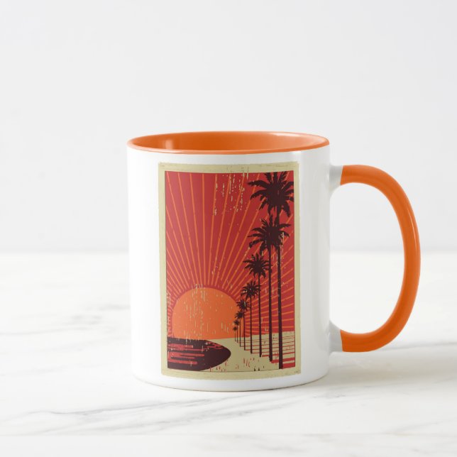 Caneca Fileira da palmeira (Direita)