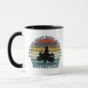 Caneca Filha anda de moto feliz dia dos pais