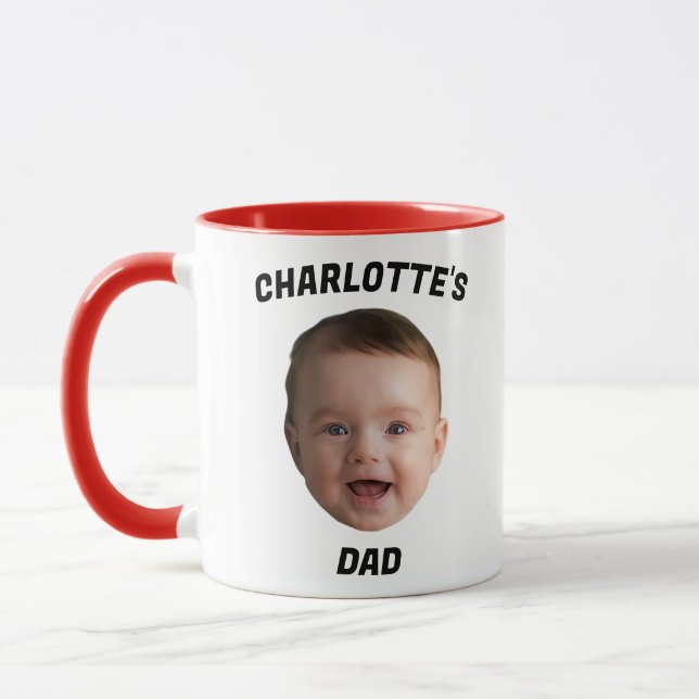 Caneca Filha De Bebê Personalizada, Novo papai De Mug Per (Esquerda)