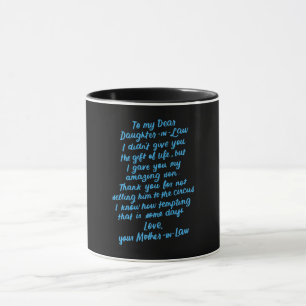 Caneca Filha Engraçada De Direito Para Minha Querida Filh
