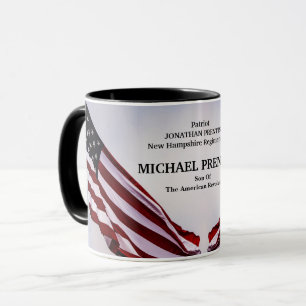 Caneca Filho Da Revolução Americana Patriótica