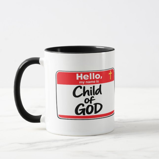 Caneca Filho de DEUS - Crachá (Esquerda)