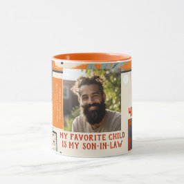 Caneca Filho Favorito em Direito Aniversário Foto Legal M