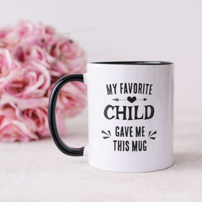 Caneca Filho Favorito Engraçado (Criador carregado)