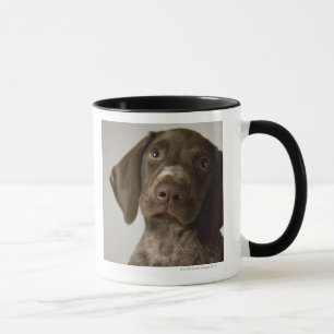 Caneca Filhote de cachorro alemão do ponteiro de cabelos