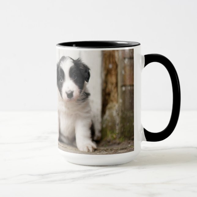 Caneca Filhote de cachorro de border collie (Direita)