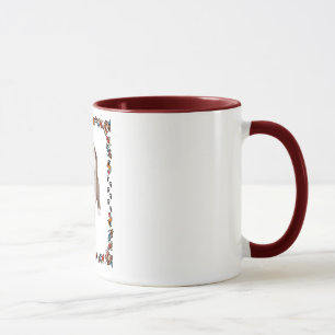 Caneca Filhote de cachorro farpado do Collie