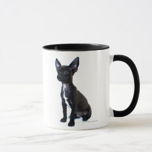 Caneca Filhote de cachorro preto da chihuahua