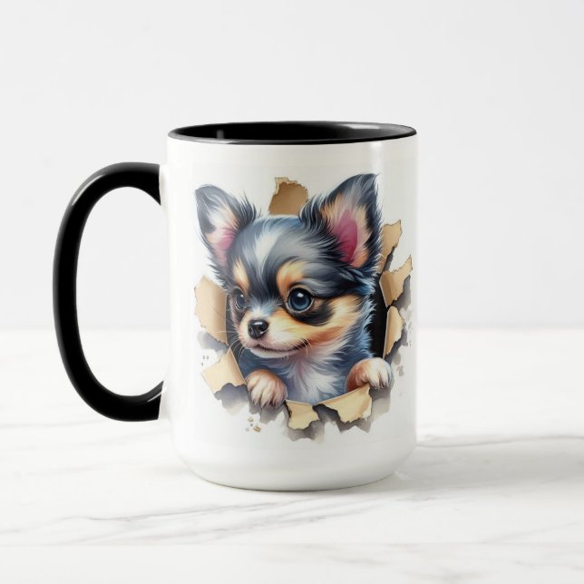 Caneca Filhote de Chihuahua fofo (Esquerda)