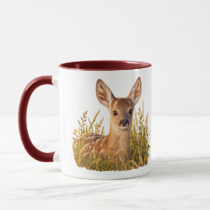 Caneca Filhote de Corça em Gramado de Prado