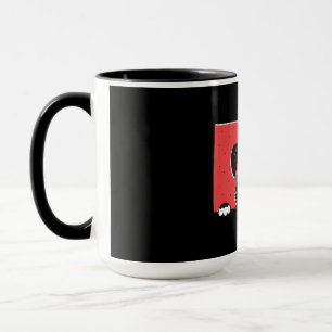 Caneca Filhote de Schnauzer Miniatura Preto Fofo