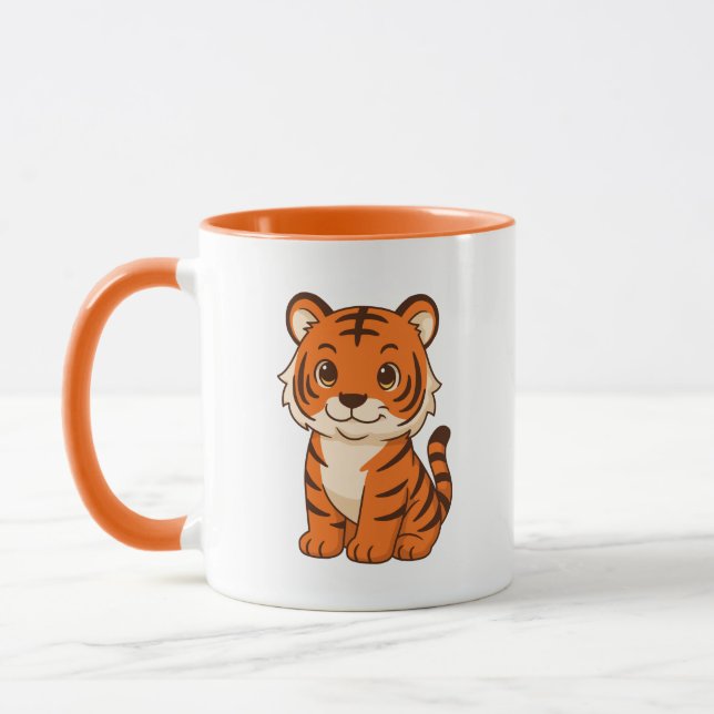 Caneca Filhote de Tigre Fofo (Esquerda)