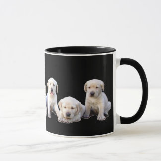 Caneca Filhotes de cachorro de Labrador - personalizados