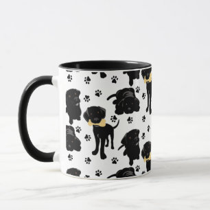 Caneca Filhotes de Retriever Pretos