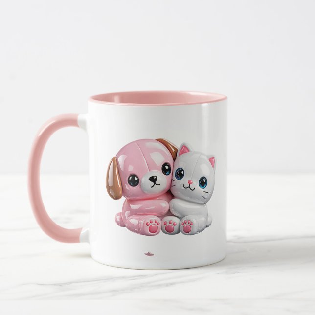 Caneca Filhotes Fofos Melhores Amigos (Esquerda)