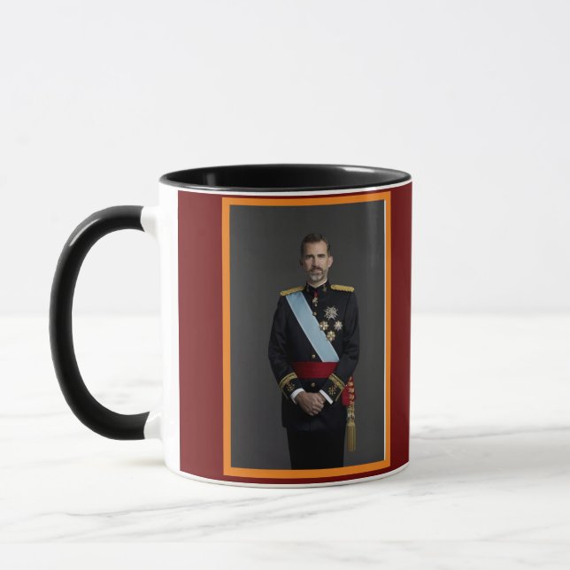 Caneca Filipe VI Rei da Espanha Foto Mug (Esquerda)