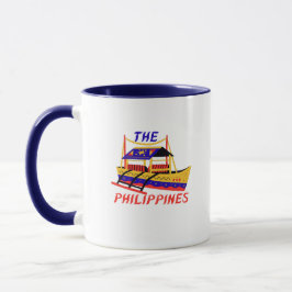 Caneca Filipinas Boat Coffee Mug
