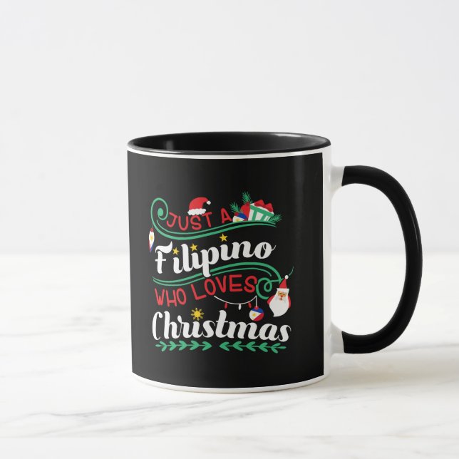 Caneca Filipinas - Filipino que ama o Natal (Direita)