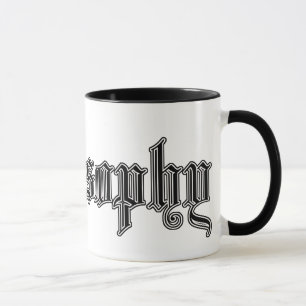 caneca "filosofia " do estudo de faculdade