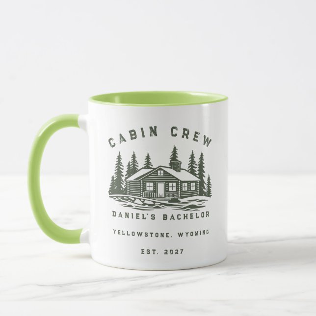 Caneca Fim de Semana de Camping Personalizado Despedida d (Esquerda)