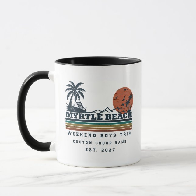 Caneca Fim de Semana Personalizado em Myrtle Beach para D (Esquerda)
