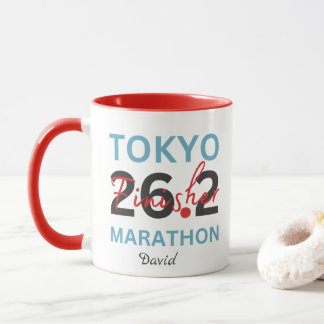Caneca Finalizador Personalizado da Maratona de Tóquio, P