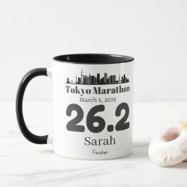 Caneca Finalizador Personalizado da Maratona de Tóquio, T