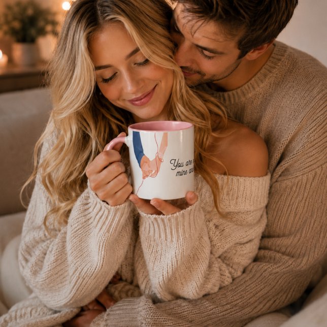 Caneca Fio Vermelho do Destino – Amor de Almas Gêmeas de  (Criador carregado)