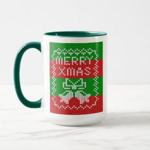 Caneca Fios de jingelas com estrutura de suéter febril