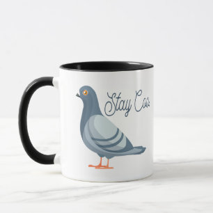 Caneca Fique Bem, Pidgeon Engraçado, Memória De Pássaro B