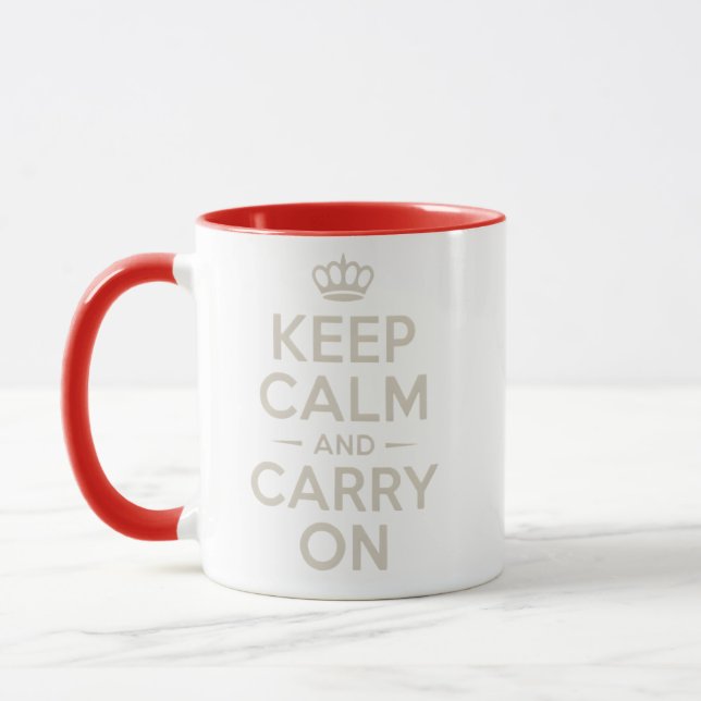 Caneca Fique Calmo E Continue. (Esquerda)