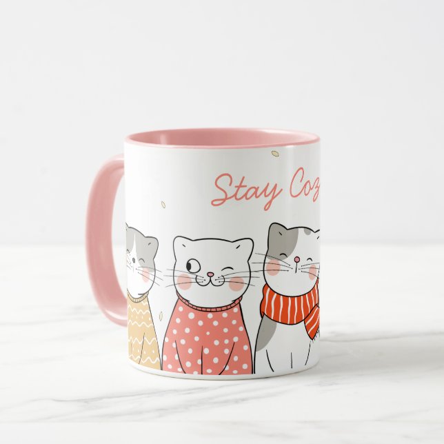 Caneca Fique com o gato (Frente Esquerda)