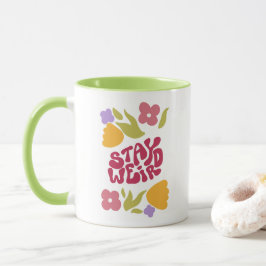 Caneca Fique estranho, Floral Mug