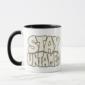 Caneca Fique Indomável — Espírito Selvagem e Tipografia d