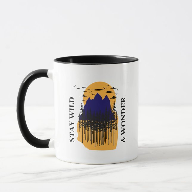 Caneca Fique selvagem e maravilhado (Esquerda)