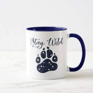 Caneca Fique Selvagem Wolf Paw Mug