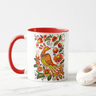 Caneca Firebird do ucraniano de Petrykivka