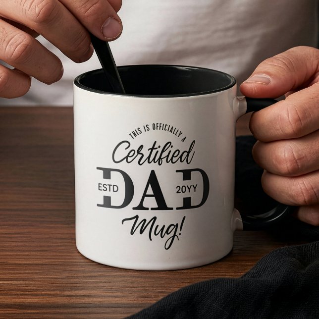 Caneca First Father’s Day Certified Dad Mug New Dad Gift (First Father’s Day Certified Dad Mug New Dad Gift)