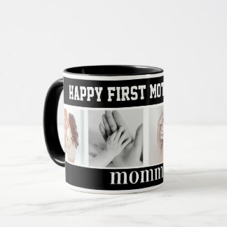 Caneca first mothers day cute photo collage Mug