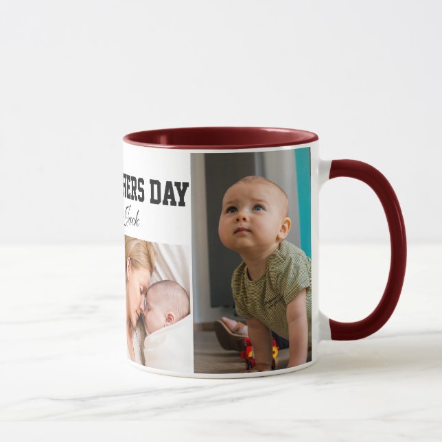 Caneca first mothers day cute photo collage Mug (Direita)